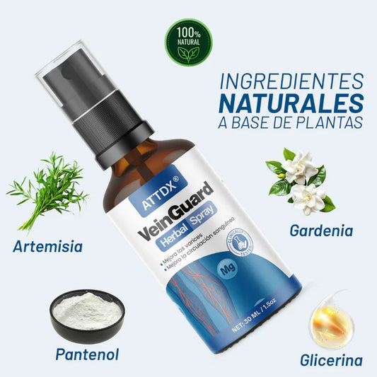 VEINGUARD Herbal Spray: Desinflama y Mejora la Circulación